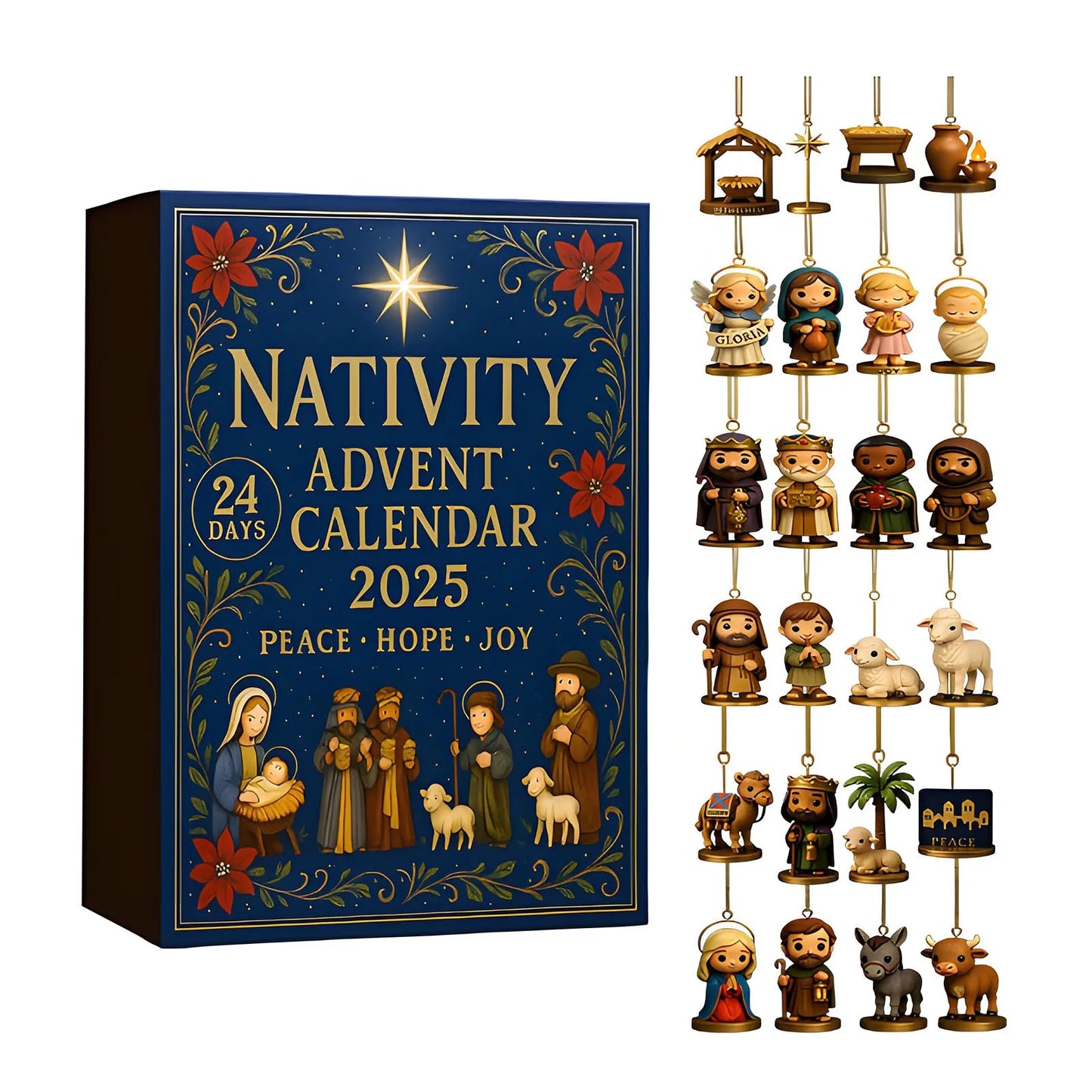 Nativity Mini Ornament Advent Calendar
